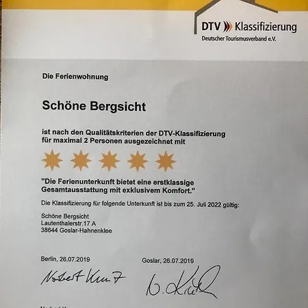 Schöne Bergsicht Apartment Goslar